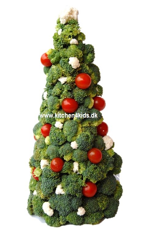 juletræ af grøntsager