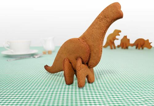 Brachiosaurus Dinosaur Cookie Cutters 3D kageudstikkersæt