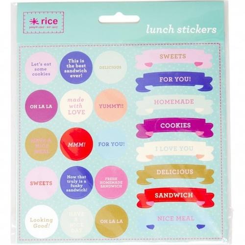 Klistermærker til madpakken - Stickers fra Rice pepper enhver madpakke op :-)