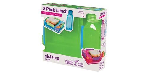 Sistema Lunch 2 pack sæt - grøn