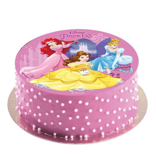 Disney Prinsesser vaffelprint på kage