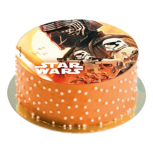 Star Wars vaffelprint på kage