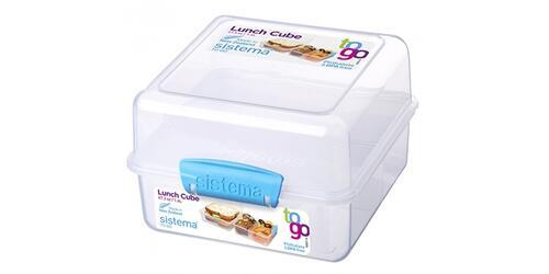 Sistema Lunch Cube 1,4 L Klar - Blå