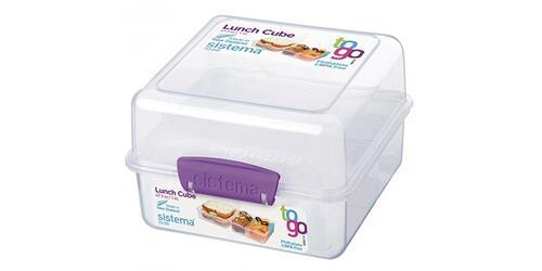 Sistema Lunch Cube 1,4 L Klar - Lilla