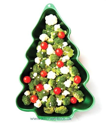 Juletræ form - kan også bruges til at server en smuk julet salat