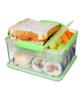 Sistema Lunch Tub Klar plast med farvet clips