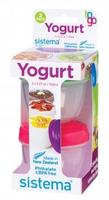 Sistema Yoghurt To Go - Sæt med 2 bægre assorterede farver