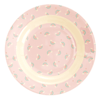 Rice melamin dyb tallerken med regnbuer